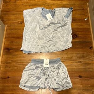 Pj Harlow silk pajama set size medium new with tags